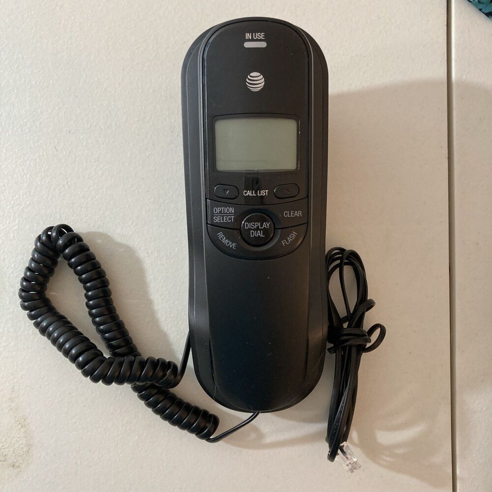AT&T TR1909 Trimline Corded Phone with Caller ID, Black